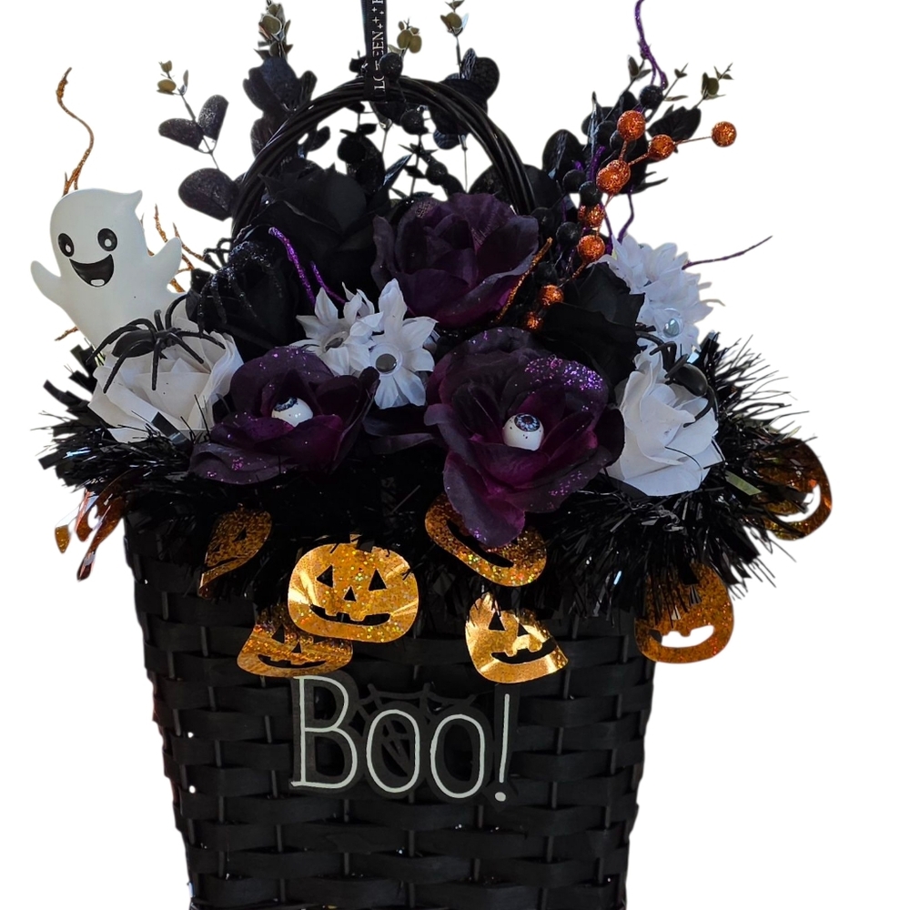 Halloween Hanging Basket Door Hanger